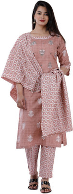 Allure Motifs Embroidered Kurta, Trouser/Pant & Dupatta Set