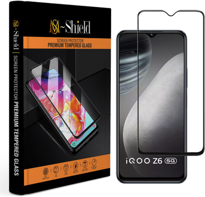 MS-Shield Edge To Edge Tempered Glass for iQOO Z6, iQOO Z6 5G(Pack of 1)
