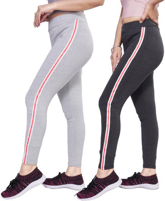 FAYDA MALL Grey Jegging(Striped)