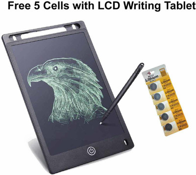 MARQUEONN 8.5 inch LCD Re-Writing Paperless Electronic Digital Notepad Board- FREE 5 Cells Sketch Pad(0 Sheets)