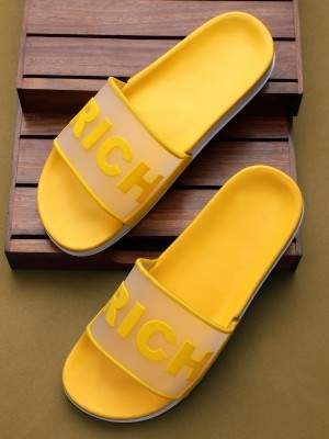Kapani Fashion Women Slides(Yellow , 6)