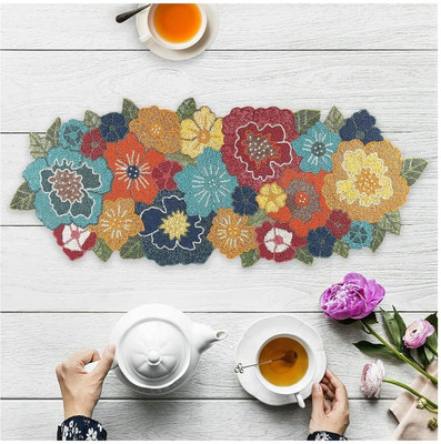 MFU-MADE FOR YOU Multicolor 91.44 cm Reversible Table Runner(Polyester)