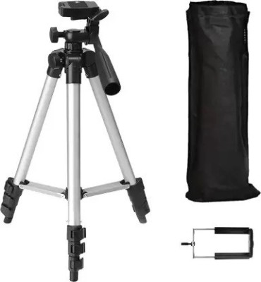 Planetoid tripod 3110 Holder Camcorder Tripod Stand Adjustable with 1.5m Collar Microphone Monopod Kit, Monopod, Tripod Kit, Tripod, Tripod Ball Head(Silver, Supports Up to 3000 g)