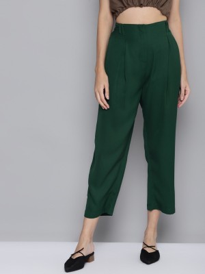 SASSAFRAS Regular Fit Women Green Trousers