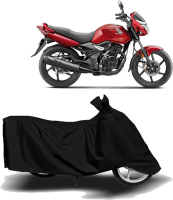 MoTRoX Two Wheeler Cover for Honda(Unicorn, Black)