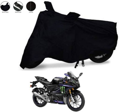 OliverX Waterproof Two Wheeler Cover for Yamaha(YZF R15 V3 Moto GP Edition BS6, Black)