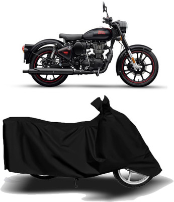 MoTRoX Two Wheeler Cover for Royal Enfield(Classic 350, Black)