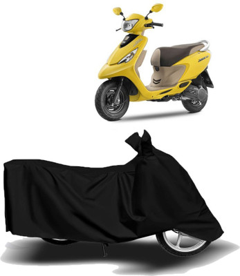 MoTRoX Two Wheeler Cover for TVS(Scooty Zest 110, Black)