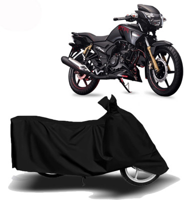 MoTRoX Two Wheeler Cover for TVS(Apache RTR 160, Black)