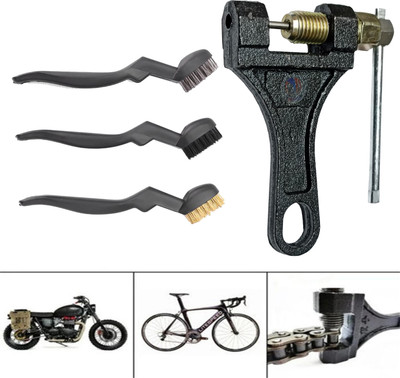 Mass Pro Set of 2 Items Universal Chain Breaker Splitter Cutter Link Remover Tool Cycle,Bike, ATV Roller Chain Repair Cutter Single Sided Speciality(Pack of 1)