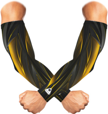 Rutcal Polyester, Nylon Arm Sleeve For Men & Women(Free, Yellow)