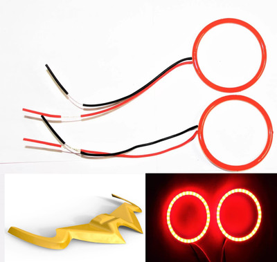 acube mart RS200 ring light /Demon / Angel Eyes red + rs winglet yellow Projector Lens