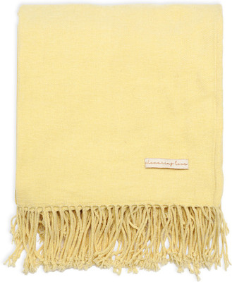 Mi Arcus Solid Single Throw for  AC Room(Polyester, Yellow)