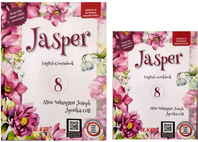 JASPER ENGLISH COURSE BOOK + WORK BOOK- For Class-8 (ICSE BOARD)(Paperback, JYOTIKA GILL, ALICE VELANGANI JOSEPH) JASPER ENGLISH COURSE BOOK + WORK BOOK- For Class-8 (ICSE BOARD)(Paperback, JYOTIKA GILL, ALICE VELANGANI JOSEPH)