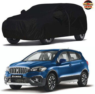 Sensi Car Cover For Maruti Suzuki S-Cross (With Mirror Pockets)(Black)