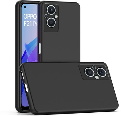 CaseWEB Back Cover for OPPO F21s Pro 5G(Black, Matte Finish, Silicon, Pack of: 1)
