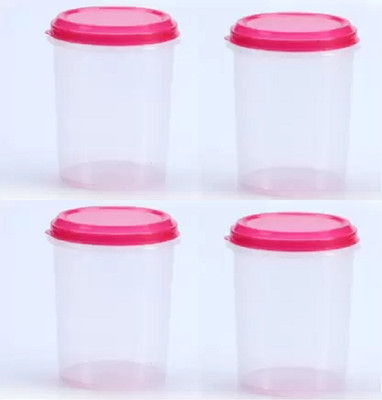 VARMORA Plastic Grocery Container  - 3000 ml(Pack of 4, Red)