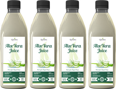 Relishta Aloe Vera Juice - Purifies Blood and Boosts Immunity - 500 ml Each - Pack of 4(4 x 500 ml)