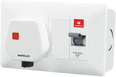 HAVELLS DBOXX Protected Socket AC Box MCB