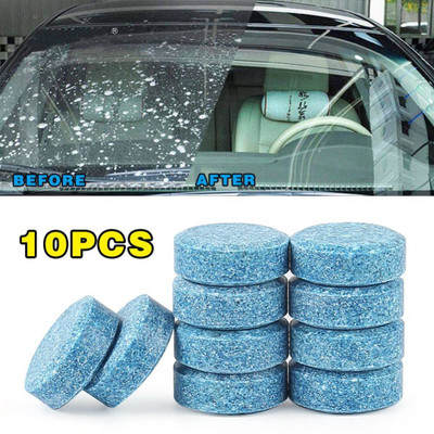 Newvent 10PCS Car Glass Cleaner Wiper Detergent Effervescent Tablets Washer(10 x 4.4 g)