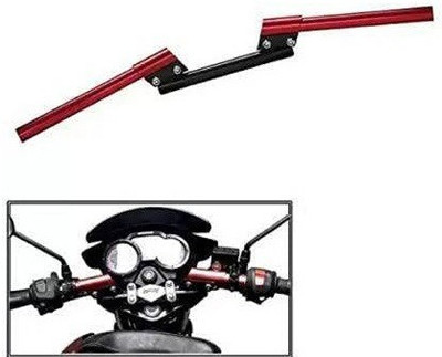Dvis Handle Bar for All Bikes- RED/BLACK Handle Bar (Red, Black) Handle Bar(Red)