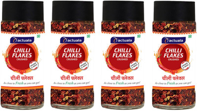 AACTUALA Red Chilli Flakes (40g Each) - Pack of 4(160 g)