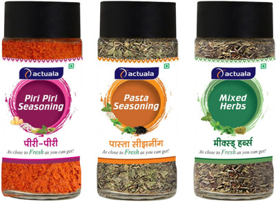 AACTUALA PIRI PIRI | Pasta Seasoning | Mixed Herbs (40g Each) - Pack of 3(120 g)