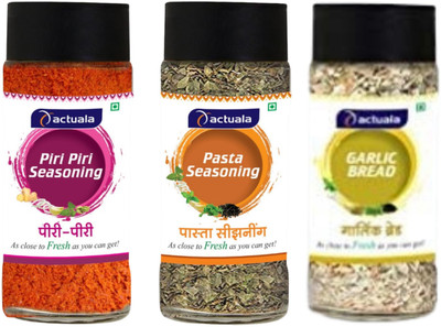 AACTUALA PIRI PIRI | Pasta Seasoning | Garlic Bread Seasoning (40g Each) - Pack of 3(120 g)