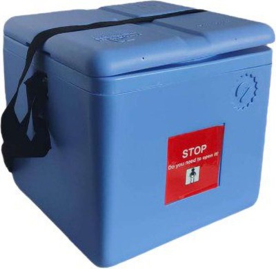 FAIRBIZPS Portable Freeze Free Vaccine Carrier Box (2.90 Ltr.) with Lid and Shoulder Strap for Safe Transportation Pack(Blue)