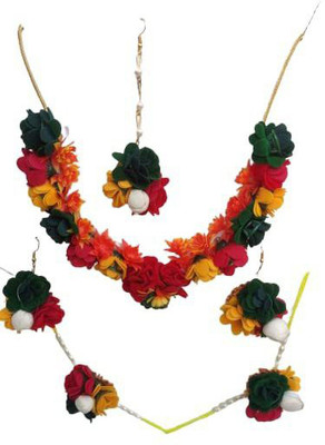 AS Collection Fabric Multicolor Jewellery Set(Pack of 1)