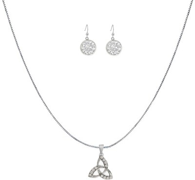 MGP FASHION Stainless Steel Silver Silver Jewellery Set(Pack of 1)