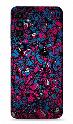 OggyBaba Samsung Galaxy A13 5g, Blue Doodle Mobile Skin(Multicolor)