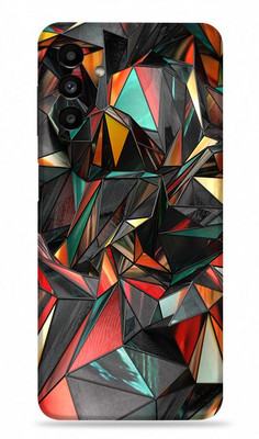 OggyBaba Samsung Galaxy A13 5g, Polygon Red Mobile Skin(Multicolor)