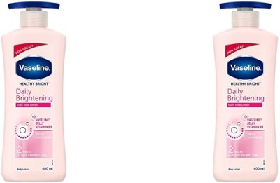 Vaseline DAILY BRIGHTENING SUN SCREEN BODY LOTION 400 ML X 2 EVEN TONE(800)