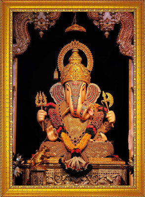 CRAFTSCORNER Lord Ganesha Religious Frame