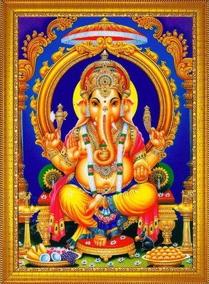 CRAFTSCORNER Lord Ganesha Religious Frame