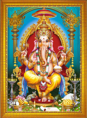 CRAFTSCORNER Lord Ganesha Religious Frame