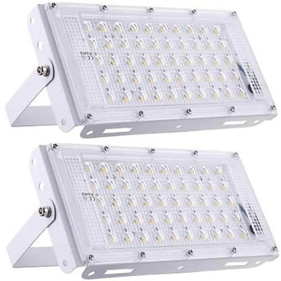 MukhLaL Led Brick Flood Light 50Watt White Color(Pack of 2) Flood Light Outdoor Lamp(White)