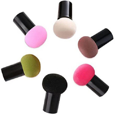 ShopCircuit Elastic Soft Mushroom Shape Beauty Blender/ Puff | Pack of 6