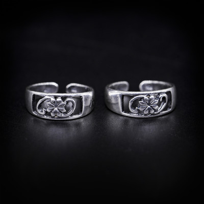 jsaj BAND TOERING Silver Silver Plated Toe Ring