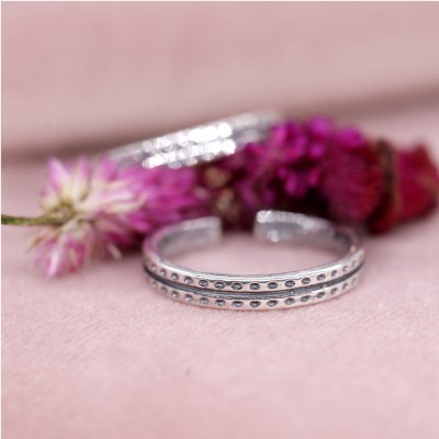 jsaj BAND TOERING Silver Silver Plated Toe Ring