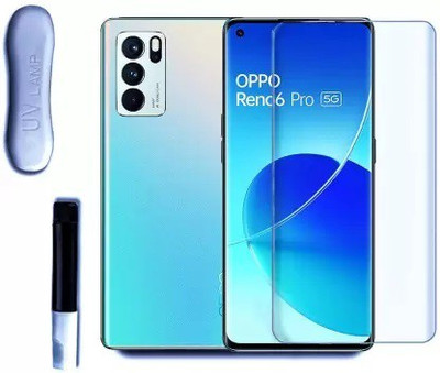 KadWaniya Edge To Edge Tempered Glass for Oppo Reno5 Pro(Pack of 1)