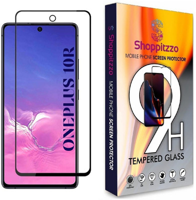 Shoppitzzo Edge To Edge Tempered Glass for OnePlus 10T,10R,Reno 8 Pro,realme GT Neo 3/DuraGlass Tempered Glass/Full Screen Coverage-Edge to Edge/9H(Pack of 1)