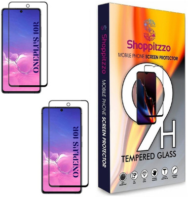 Shoppitzzo Edge To Edge Tempered Glass for OnePlus 10T,10R,Reno 8 Pro,realme GT Neo 3/DuraGlass Tempered Glass/Full Screen Coverage-Edge to Edge/9H(Pack of 2)