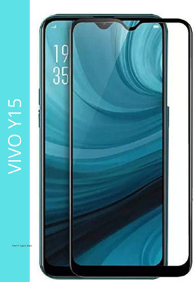 Pandaco Edge To Edge Tempered Glass for Vivo Y15(Pack of 1)