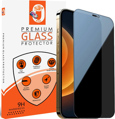 STP FEEL Tempered Glass Guard for iPhone 12 Mini Privacy Tempered Glass(Pack of 1)
