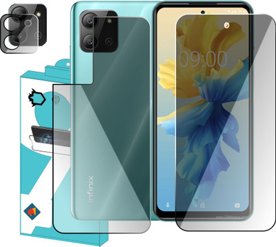 FINCH Front and Back Screen Guard for Infinix Hot 11(Pack of 3)