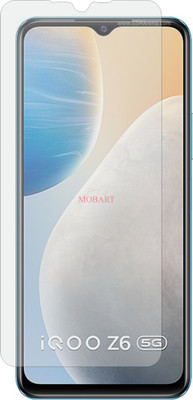 MOBART Tempered Glass Guard for IQOO Z6 (Matte Finish)(Pack of 1)