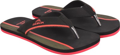 GOKIK Men Slippers(Black, Red , 10)