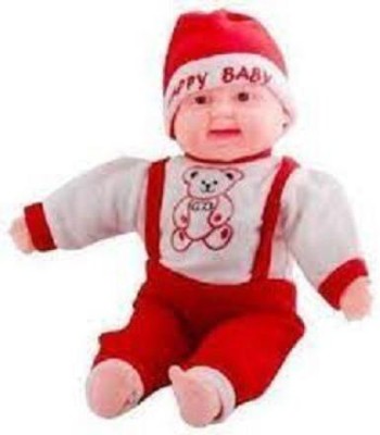 lavilok Laughing Boy Birthday Boy Baby Doll multicolour Happy baby LV078  - 14 inch(Red)